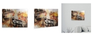 Trademark Global Philippe Hugonnard NYC Watercolor Collection - Broadway One Way Floating Brushed Aluminum Art - 21" x 25"